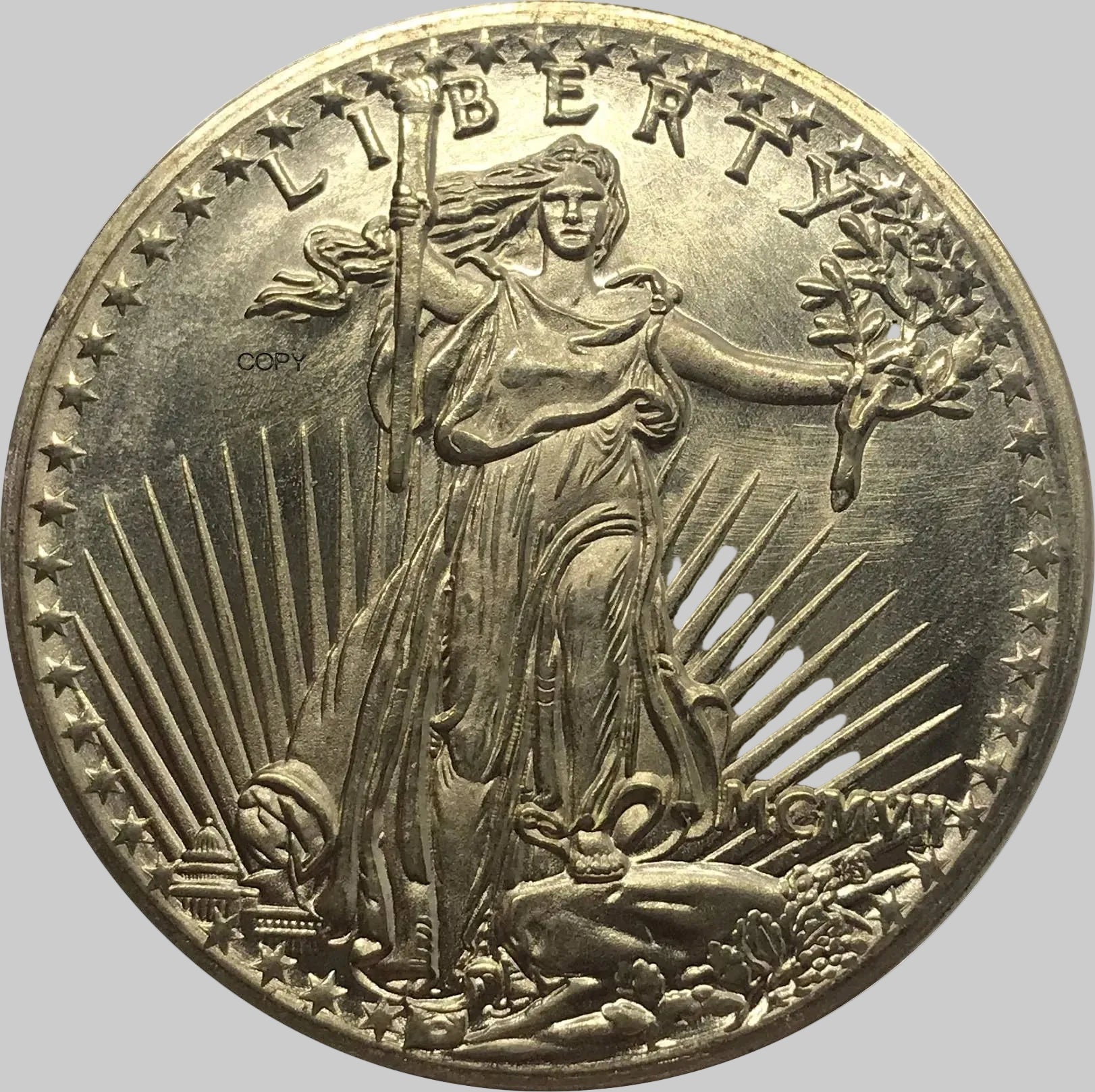 USA 1907 20 Dollars Gold Metal Coins