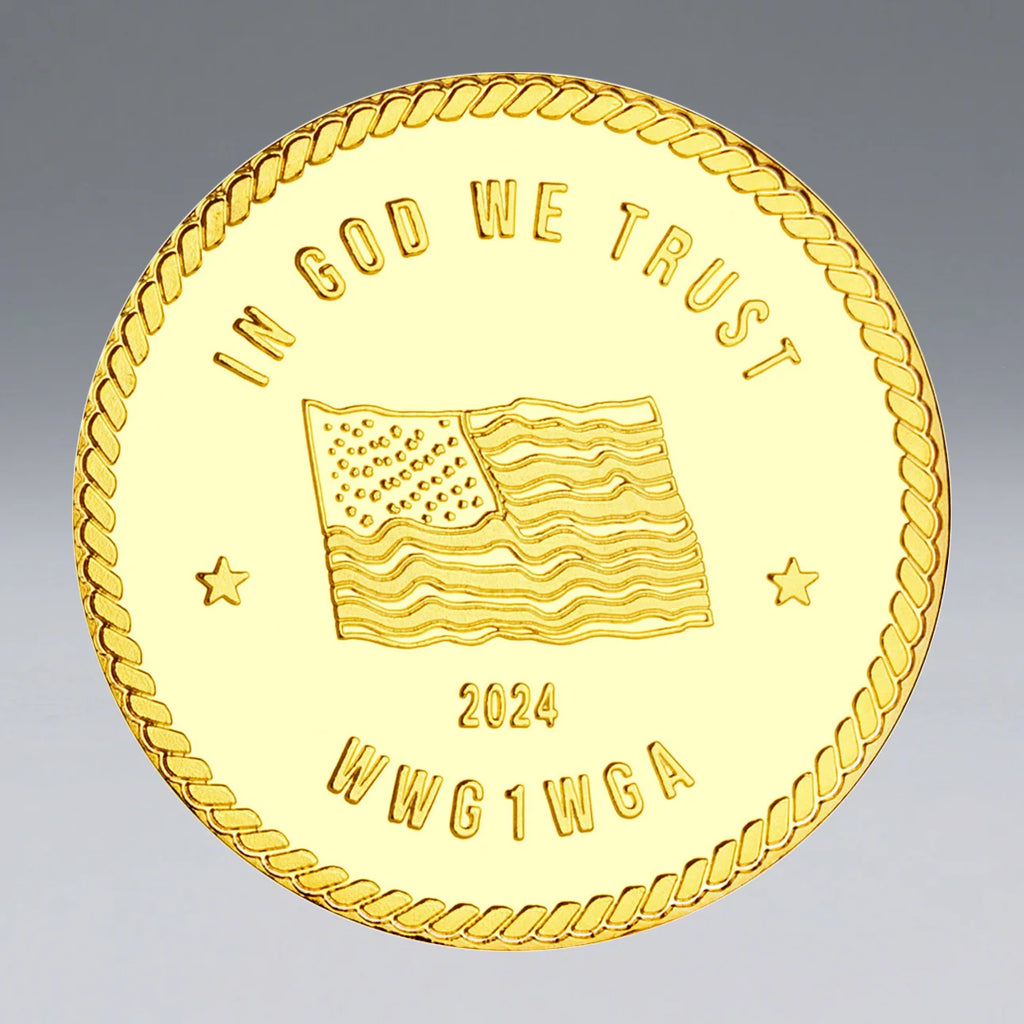 USA WWG1WGA Donald J. Trump Collectible Coin