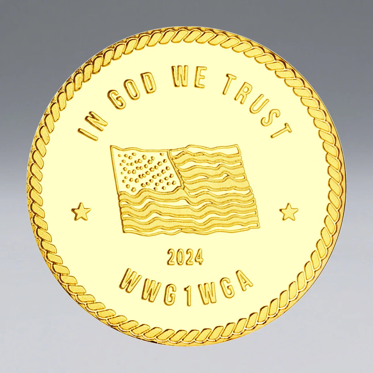 USA WWG1WGA Donald J. Trump Collectible Coin
