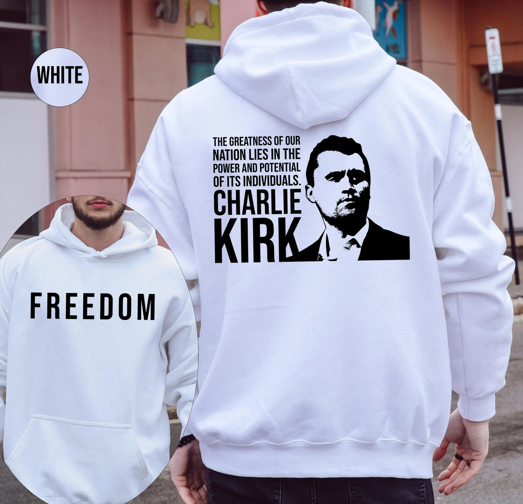 Memorial Freedom Hoodies For Charlie Kirk