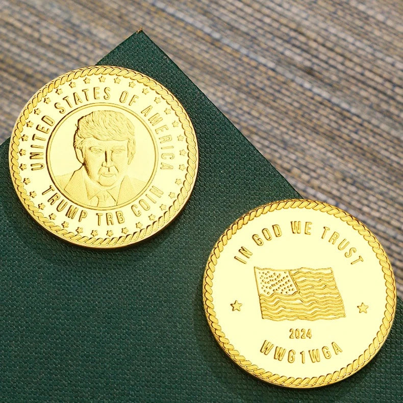USA WWG1WGA Donald J. Trump Collectible Coin