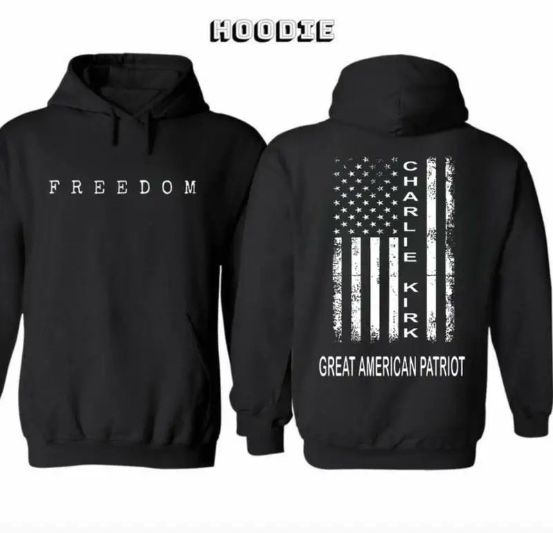 Memorial Freedom Hoodies For Charlie Kirk