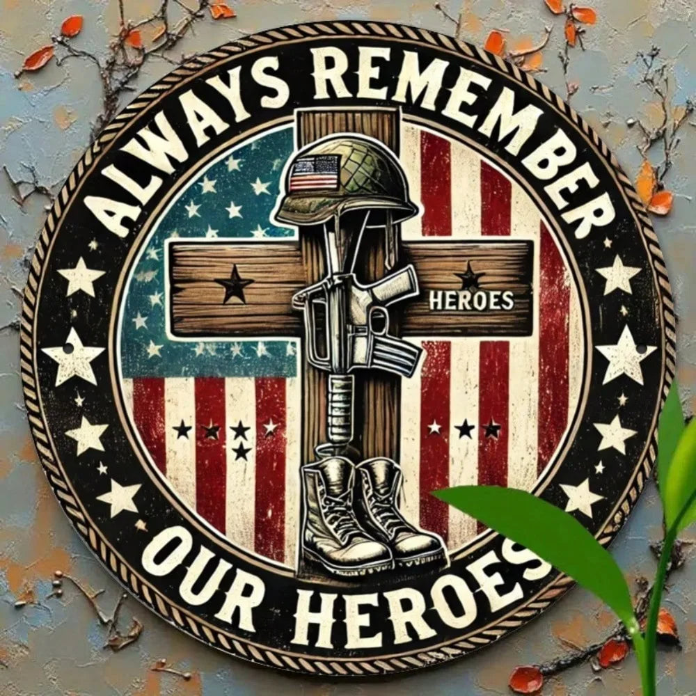 USA Patriotic 'Army' Metal Wall Art