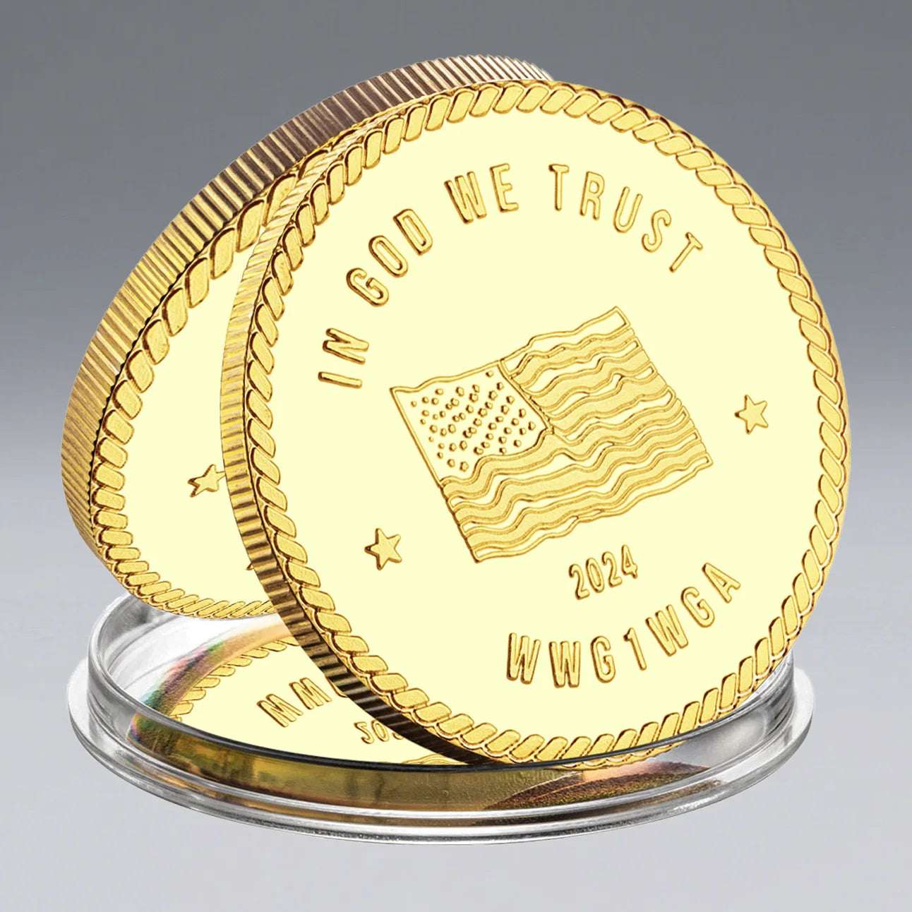 USA WWG1WGA Donald J. Trump Collectible Coin